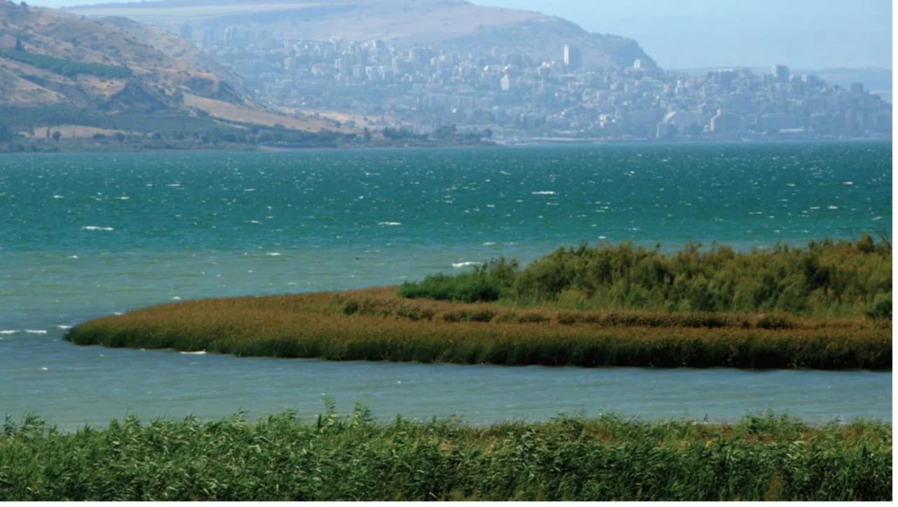 The Sea of Galilee, Israel.
